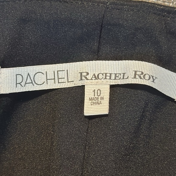 RACHEL ROY BLACK METALLIC GOLD BELT STRAPLESS DRESS SIZE 10 NWT - Picture 11 of 16